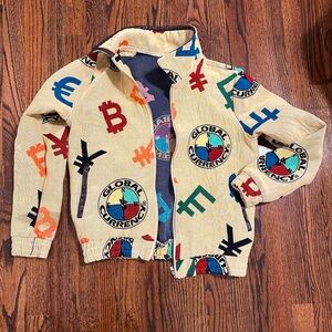 Global Currency Bomber jacket size small
